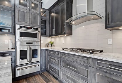 Gray modern kitchen